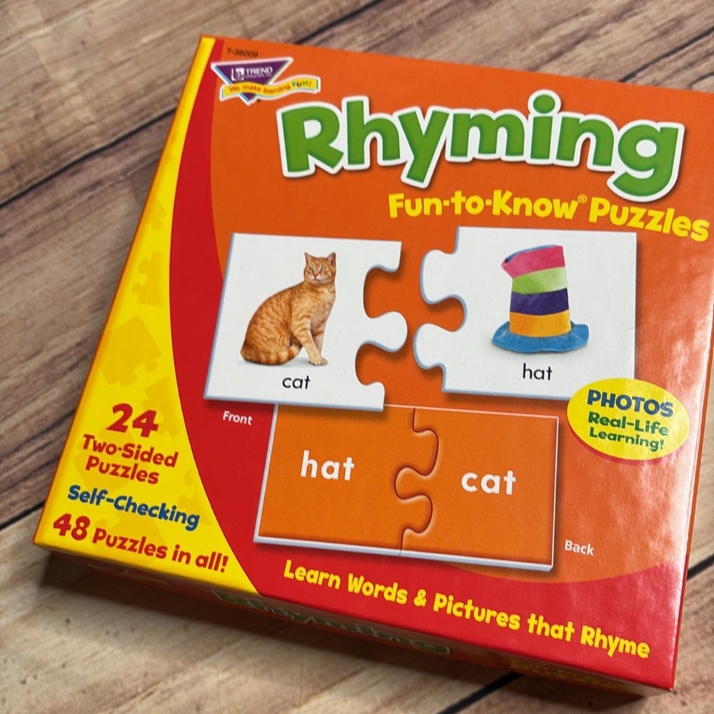 TREND Rhyming Puzzles For Early Childhood Learning